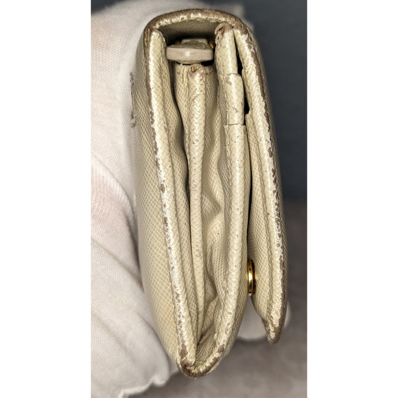 Prada Saffiano Leather Long Bifold Wallet Off White Authentic - Picture 13 of 16